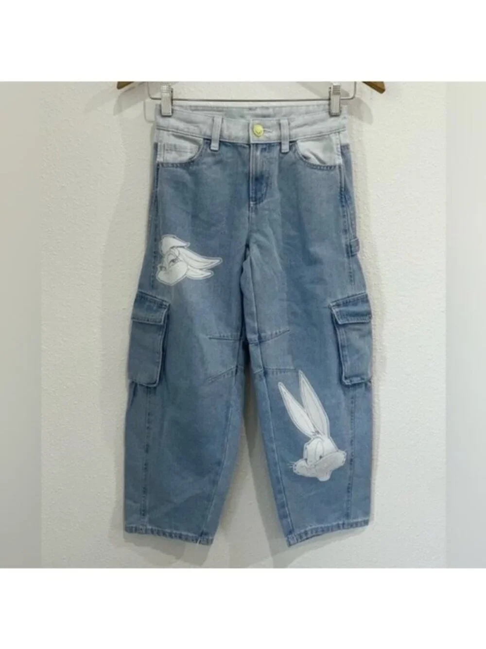 New Justice Looney Tunes Barrel Jeans Cargo Color Block Boho